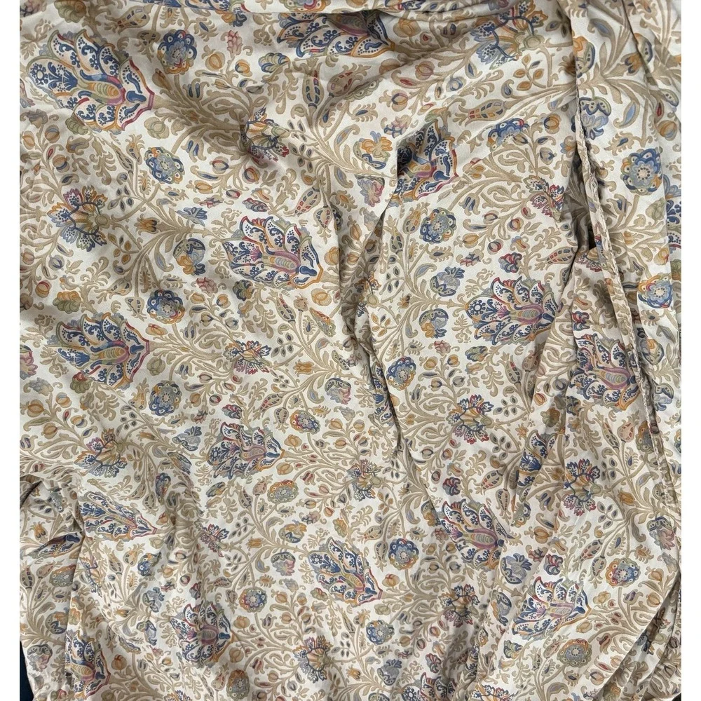 Vintage Ralph Lauren Marrakesh Rug King Size Duvet Comforter Cover Beige Sateen
